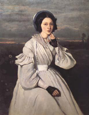 Jean Baptiste Camille  Corot Portrait de Madame Charmois (mk11) oil painting picture